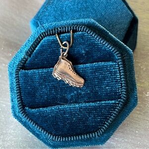 Antique 800/835 Silver Puffed Hiking Boot Charm- .8 grams